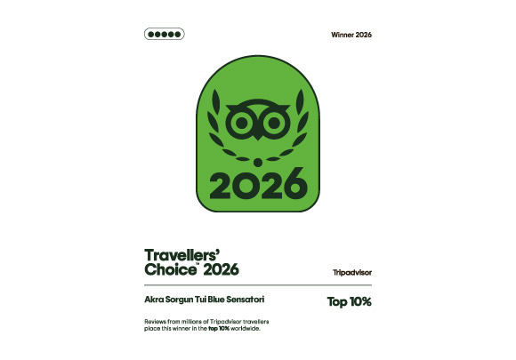 Tripadvisor Travelers Choice Awards Winner 2026 Akra Sorgun