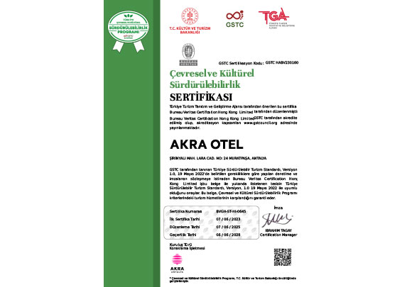 Akra Antalya Sertifika Tr
