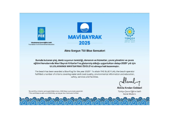 Akra Sorgun Mavi Bayrak Card