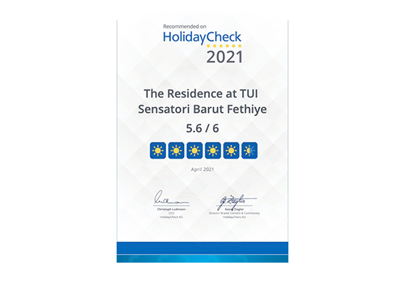 Akra The Residence Holiday Check Odul 4