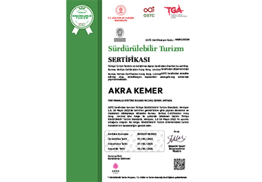Akra Hotels Sertifikalar Aliment Card3