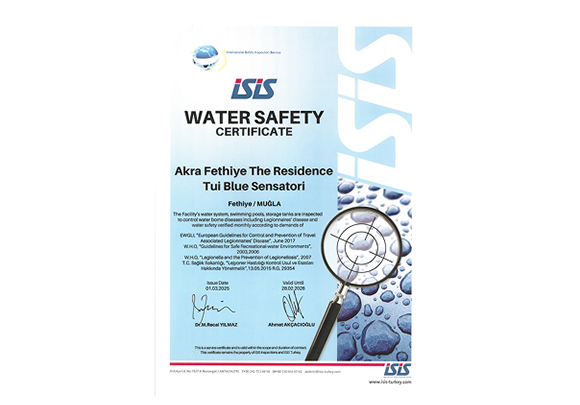 Akra Fethiye Sertifikalarımız Water Safety 2